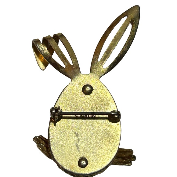 Vintage Sarah Coventry Rhinestone‎ Rabbit Brooch - Picture 3 of 4